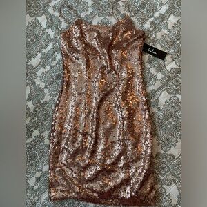 Lulus Rose Gold Sequence never worn